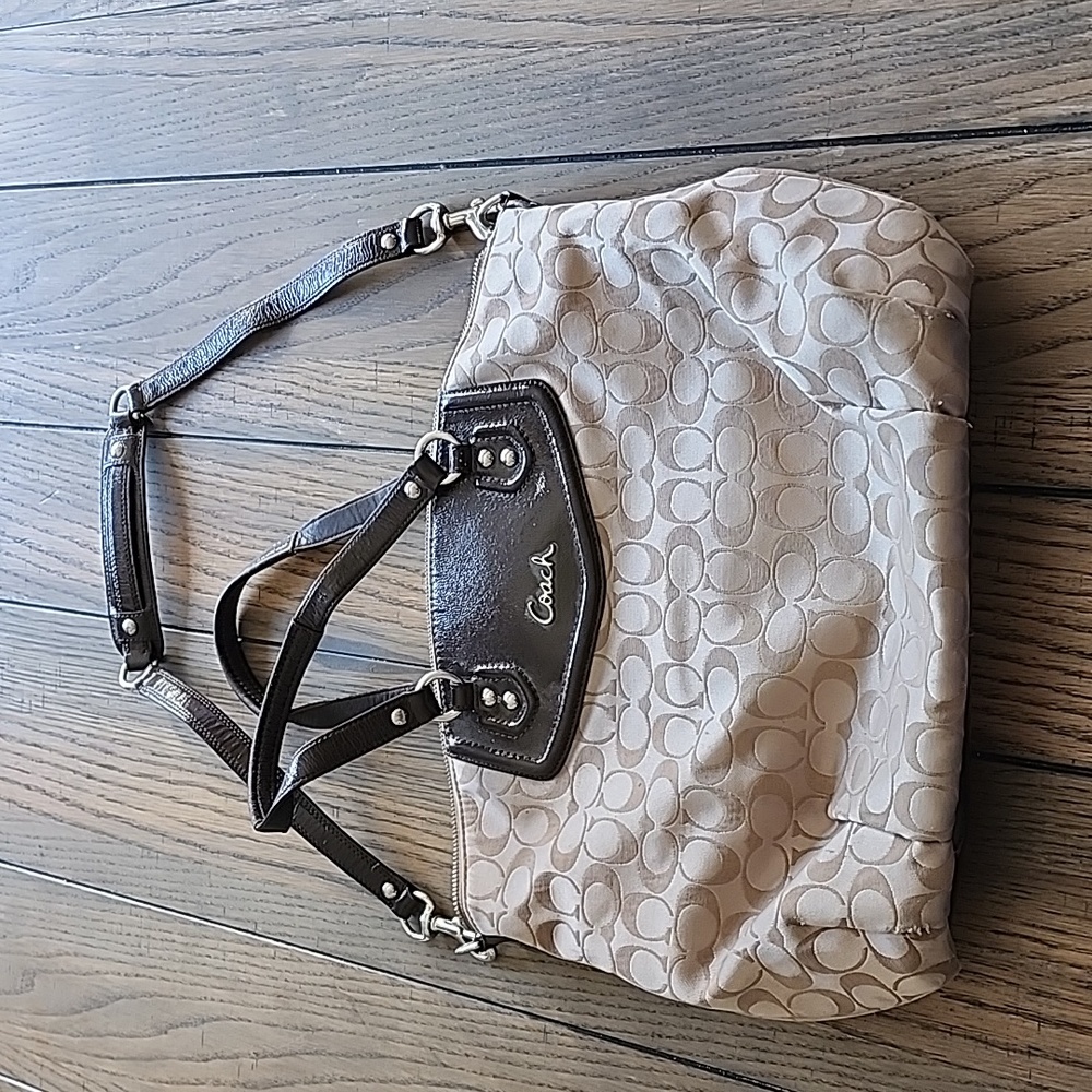 COACH Signature north south satchel